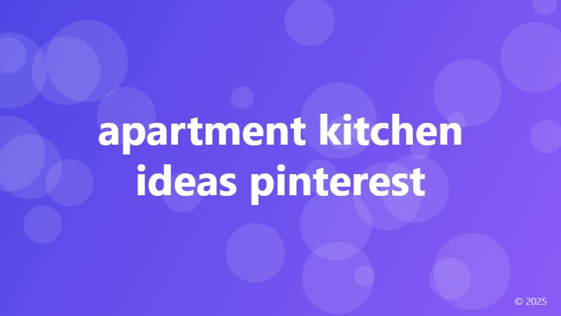 apartment kitchen ideas pinterest