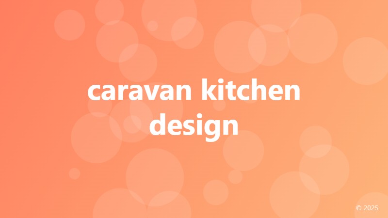 caravan kitchen design