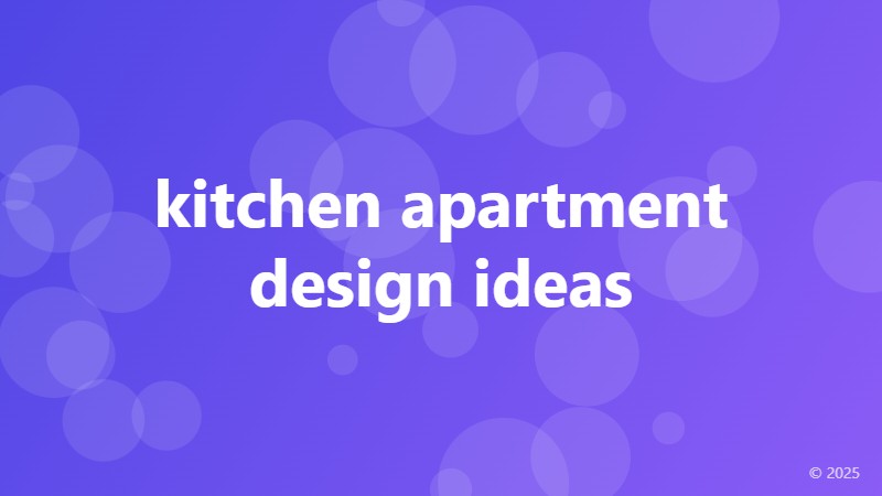 kitchen apartment design ideas