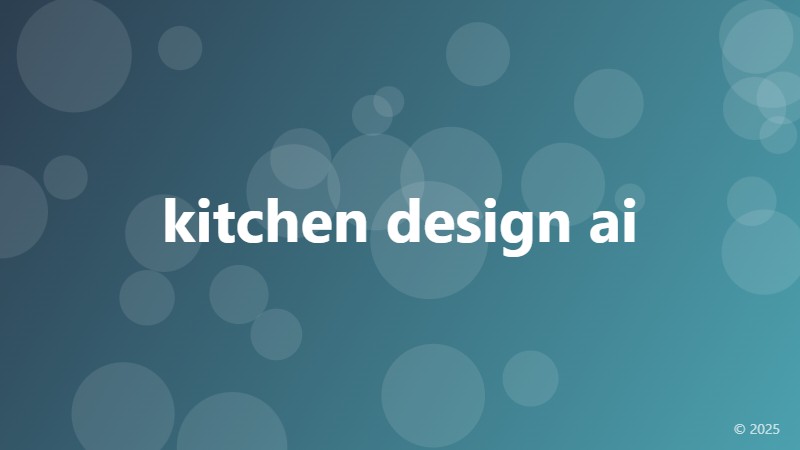 kitchen design ai