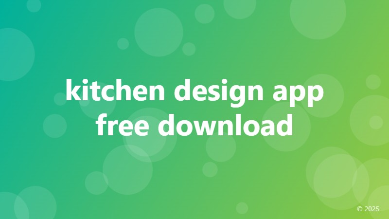 kitchen design app free download