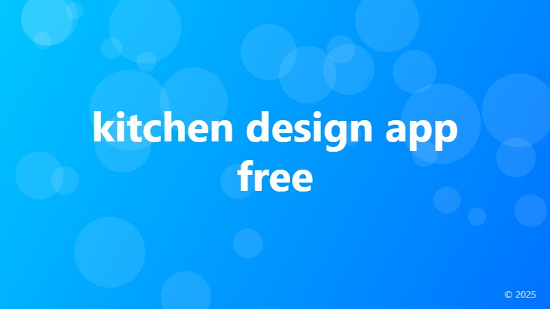 kitchen design app free