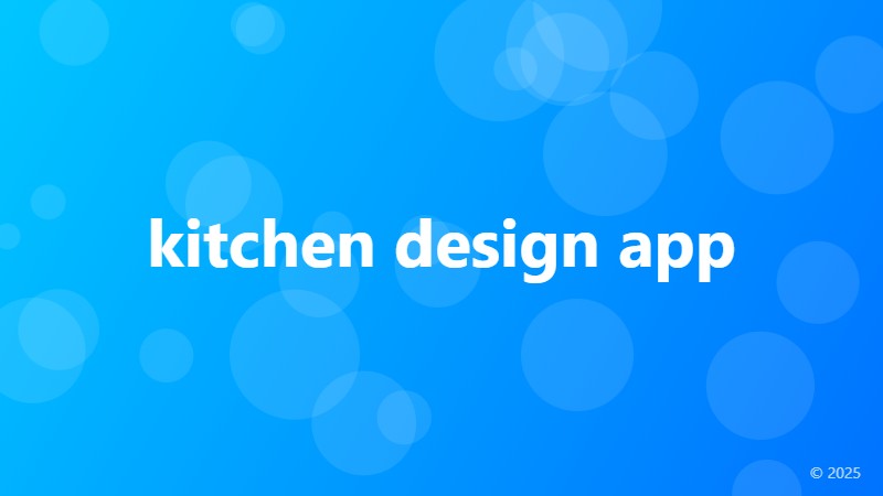 kitchen design app