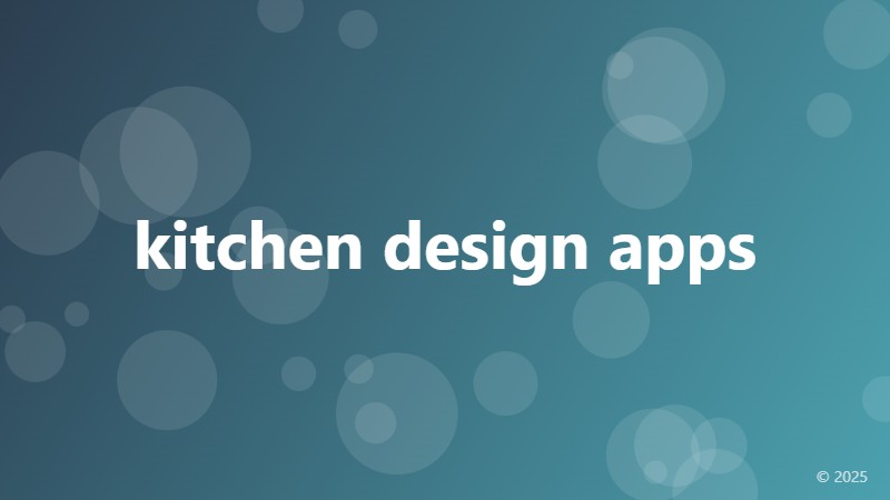 kitchen design apps