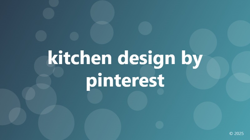 kitchen design by pinterest