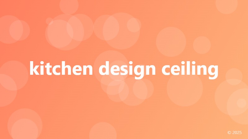kitchen design ceiling