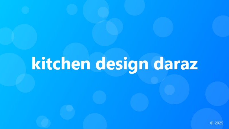 kitchen design daraz