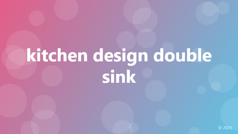 kitchen design double sink