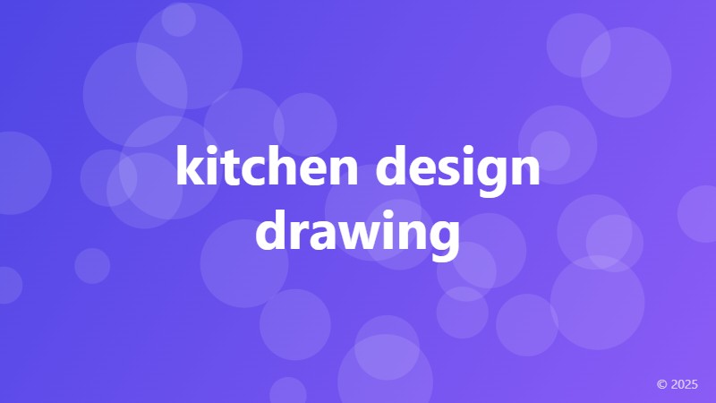 kitchen design drawing