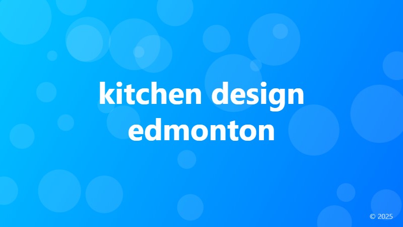 kitchen design edmonton