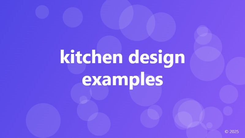 kitchen design examples