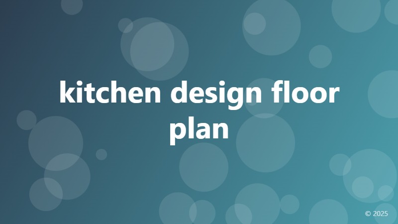 kitchen design floor plan