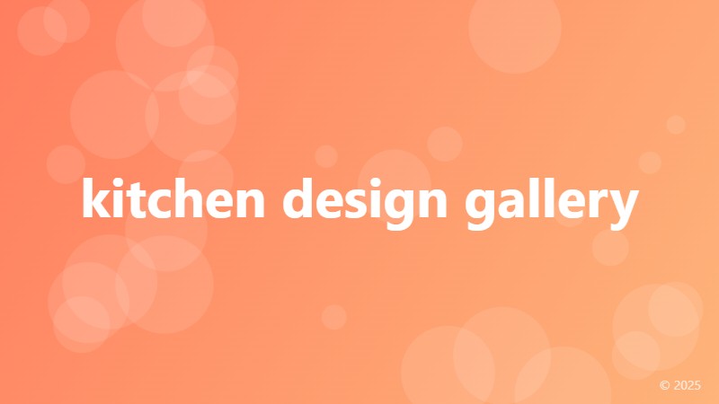 kitchen design gallery