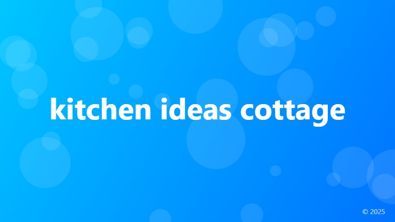 kitchen ideas cottage