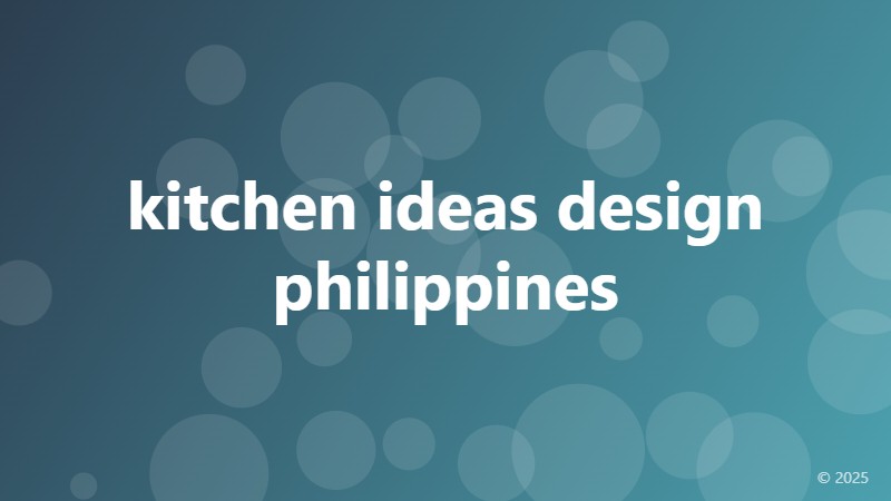 kitchen ideas design philippines
