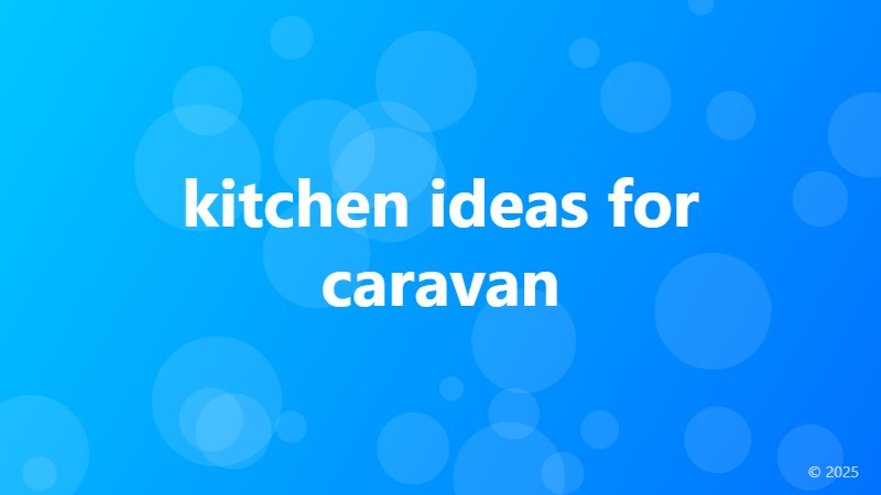 kitchen ideas for caravan
