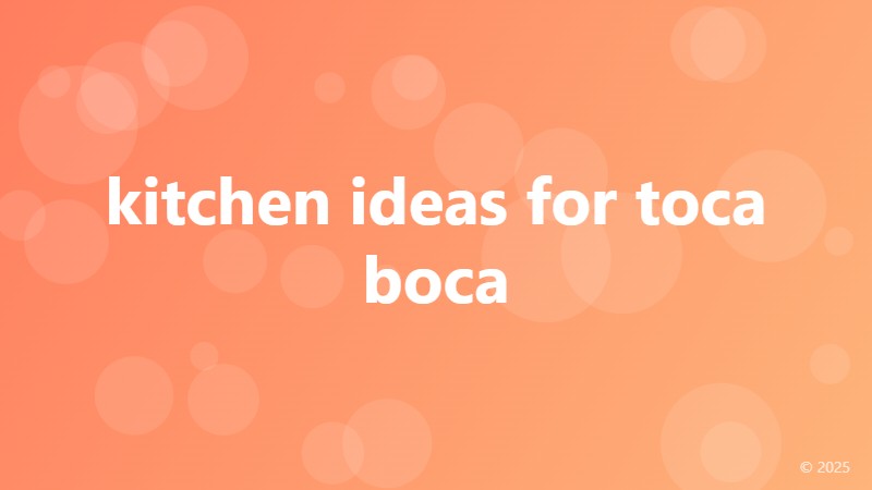 kitchen ideas for toca boca