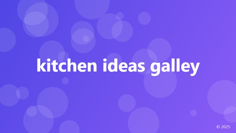 kitchen ideas galley