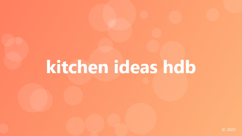 kitchen ideas hdb
