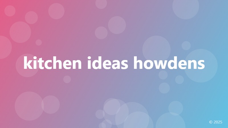 kitchen ideas howdens