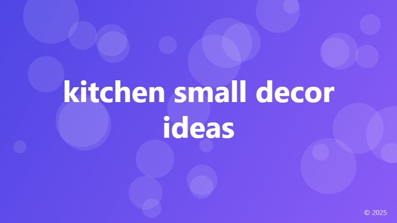kitchen small decor ideas