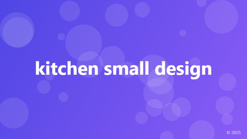 kitchen small design