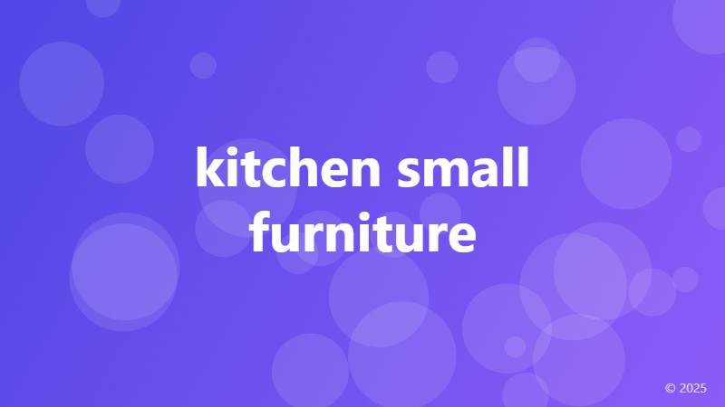 kitchen small furniture