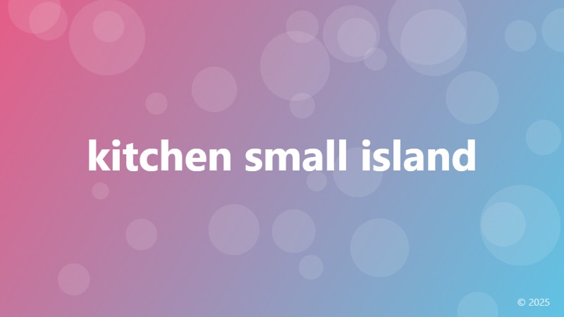 kitchen small island