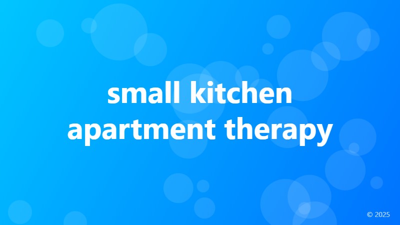 small kitchen apartment therapy